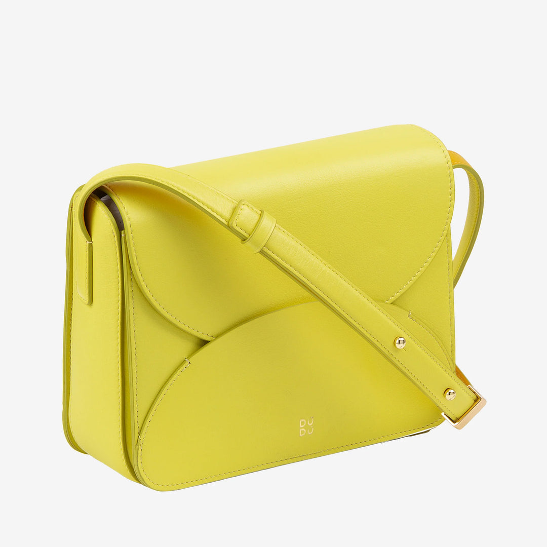 DUDU Sac à bandoulière en cuir pour femme avec rabat modèle enveloppe - Petit sac à main élégant et polyvalent avec bandoulière réglable, sac parfait pour chaque occasion