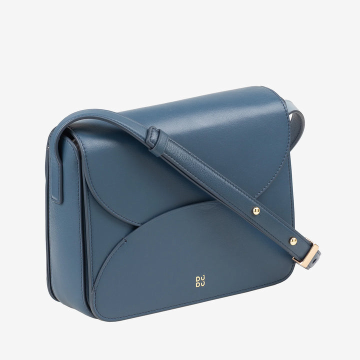 DUDU Sac à bandoulière en cuir pour femme avec rabat modèle enveloppe - Petit sac à main élégant et polyvalent avec bandoulière réglable, sac parfait pour chaque occasion