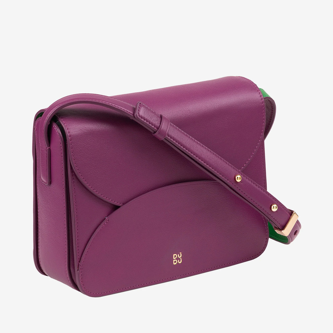 DUDU Sac à bandoulière en cuir pour femme avec rabat modèle enveloppe - Petit sac à main élégant et polyvalent avec bandoulière réglable, sac parfait pour chaque occasion