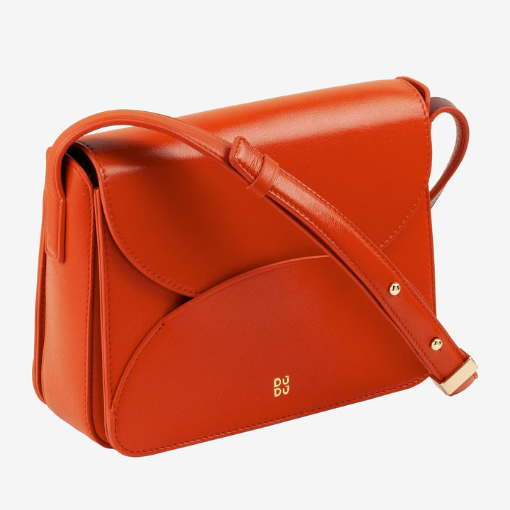 DUDU Sac à bandoulière en cuir pour femme avec rabat modèle enveloppe - Petit sac à main élégant et polyvalent avec bandoulière réglable, sac parfait pour chaque occasion