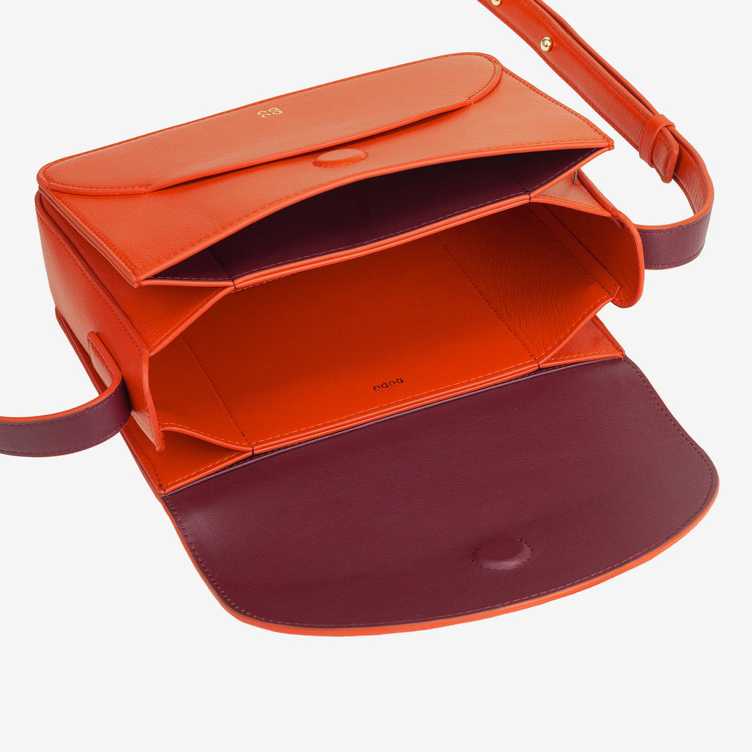 DUDU Sac à bandoulière en cuir pour femme avec rabat modèle enveloppe - Petit sac à main élégant et polyvalent avec bandoulière réglable, sac parfait pour chaque occasion