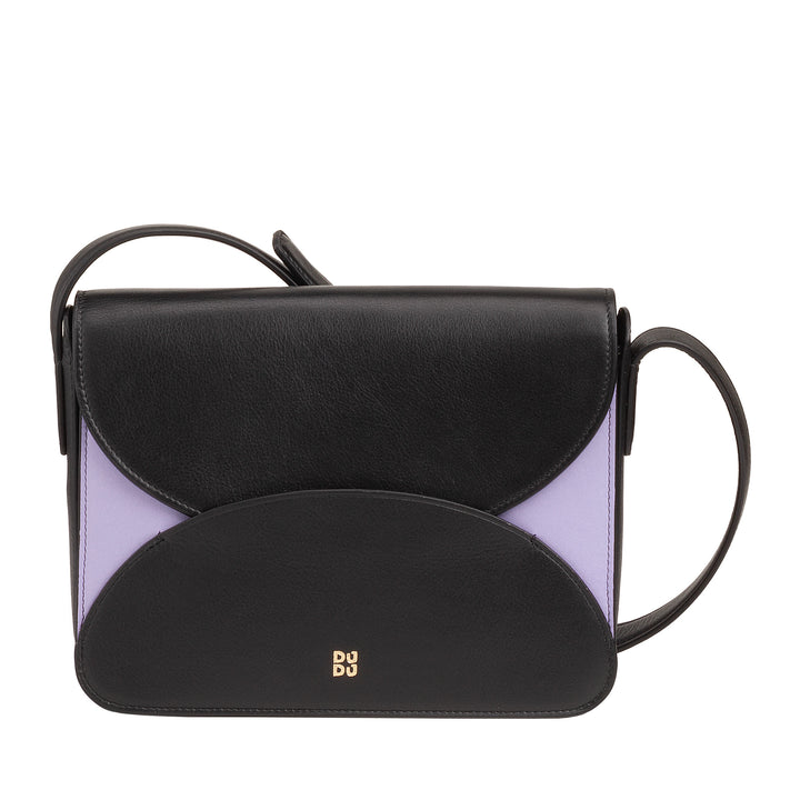 DUDU Sac à bandoulière en cuir pour femme avec rabat modèle enveloppe - Petit sac à main élégant et polyvalent avec bandoulière réglable, sac parfait pour chaque occasion