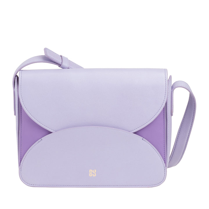 DUDU Sac à bandoulière en cuir pour femme avec rabat modèle enveloppe - Petit sac à main élégant et polyvalent avec bandoulière réglable, sac parfait pour chaque occasion
