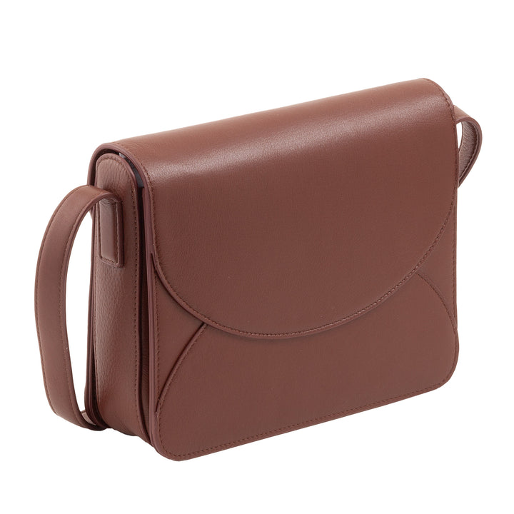 DUDU Sac à bandoulière en cuir pour femme avec rabat modèle enveloppe - Petit sac à main élégant et polyvalent avec bandoulière réglable, sac parfait pour chaque occasion
