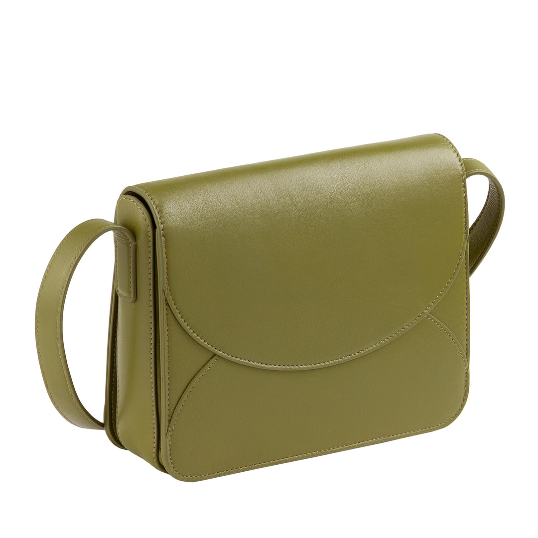 DUDU Sac à bandoulière en cuir pour femme avec rabat modèle enveloppe - Petit sac à main élégant et polyvalent avec bandoulière réglable, sac parfait pour chaque occasion