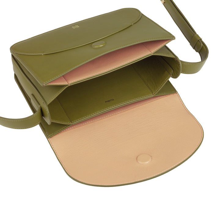 DUDU Sac à bandoulière en cuir pour femme avec rabat modèle enveloppe - Petit sac à main élégant et polyvalent avec bandoulière réglable, sac parfait pour chaque occasion