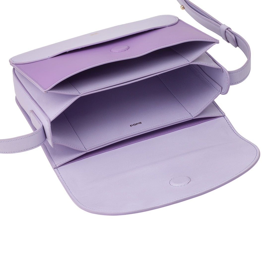 DUDU Sac à bandoulière en cuir pour femme avec rabat modèle enveloppe - Petit sac à main élégant et polyvalent avec bandoulière réglable, sac parfait pour chaque occasion
