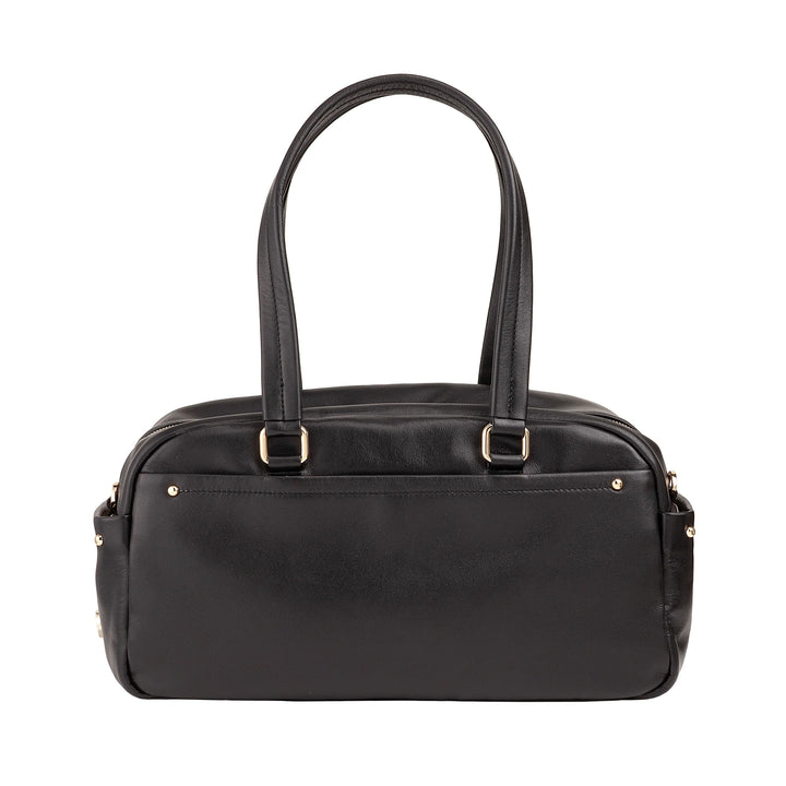 DUDU Grand Sac Cartable en Cuir pour Femme avec Poches Externes et Bandoulière Amovible, Spacieux et Élégant - Sac Main et Bandoulière avec Fermeture Éclair, Style Moderne