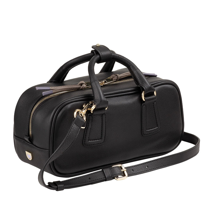 DUDU Grand Sac Cartable en Cuir pour Femme avec Bandoulière Amovible, Spacieux et Élégant - Sac Main et Bandoulière avec Fermeture Éclair, Double Poignées