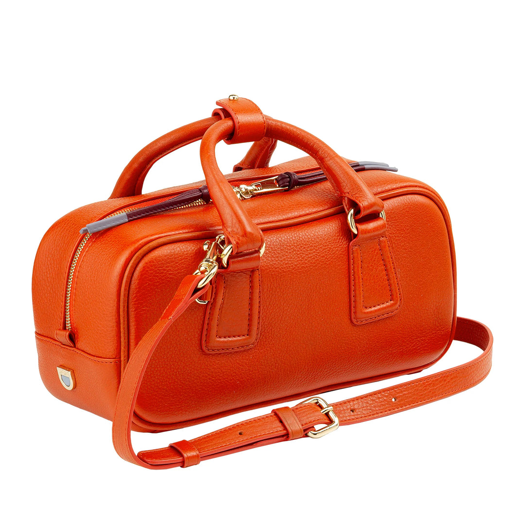 DUDU Grand Sac Cartable en Cuir pour Femme avec Bandoulière Amovible, Spacieux et Élégant - Sac Main et Bandoulière avec Fermeture Éclair, Double Poignées
