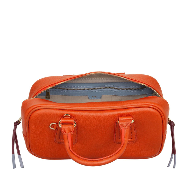 DUDU Grand Sac Cartable en Cuir pour Femme avec Bandoulière Amovible, Spacieux et Élégant - Sac Main et Bandoulière avec Fermeture Éclair, Double Poignées