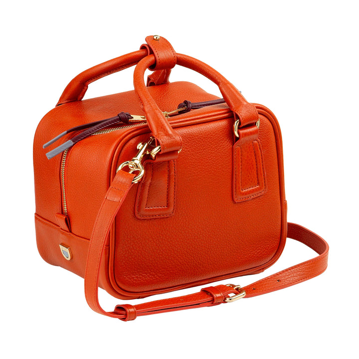 DUDU Sac cartable en cuir pour femme avec bandoulière réglable, élégant et compact, sac à main et à bandoulière avec fermeture éclair