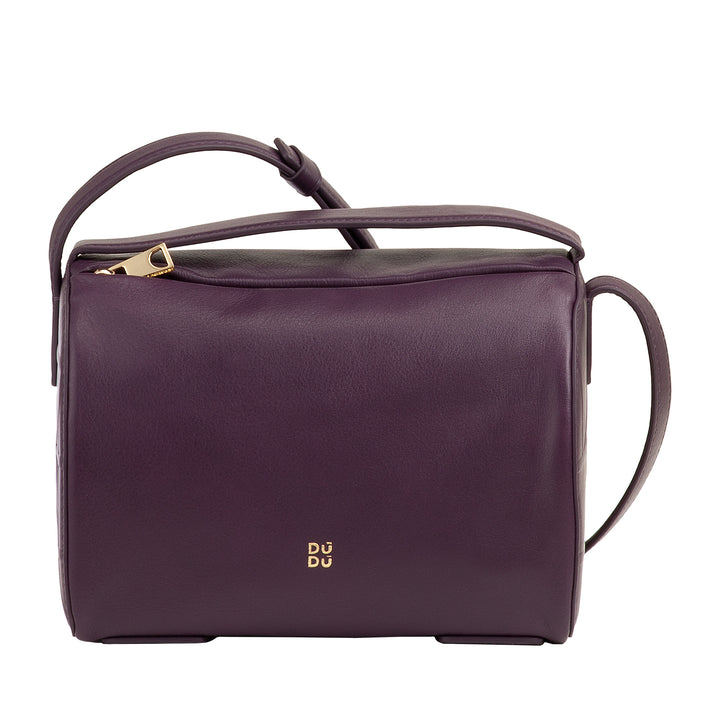 DUDU Sac à bandoulière en cuir pour femme – Petit sac élégant avec bandoulière réglable pour chaque occasion