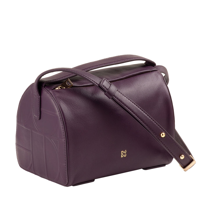 DUDU Sac à bandoulière en cuir pour femme – Petit sac élégant avec bandoulière réglable pour chaque occasion