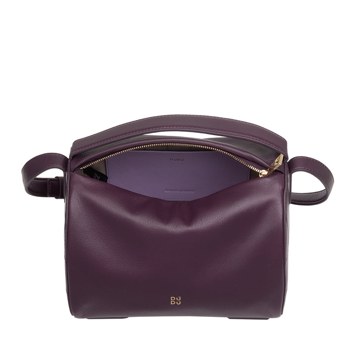 DUDU Sac à bandoulière en cuir pour femme – Petit sac élégant avec bandoulière réglable pour chaque occasion