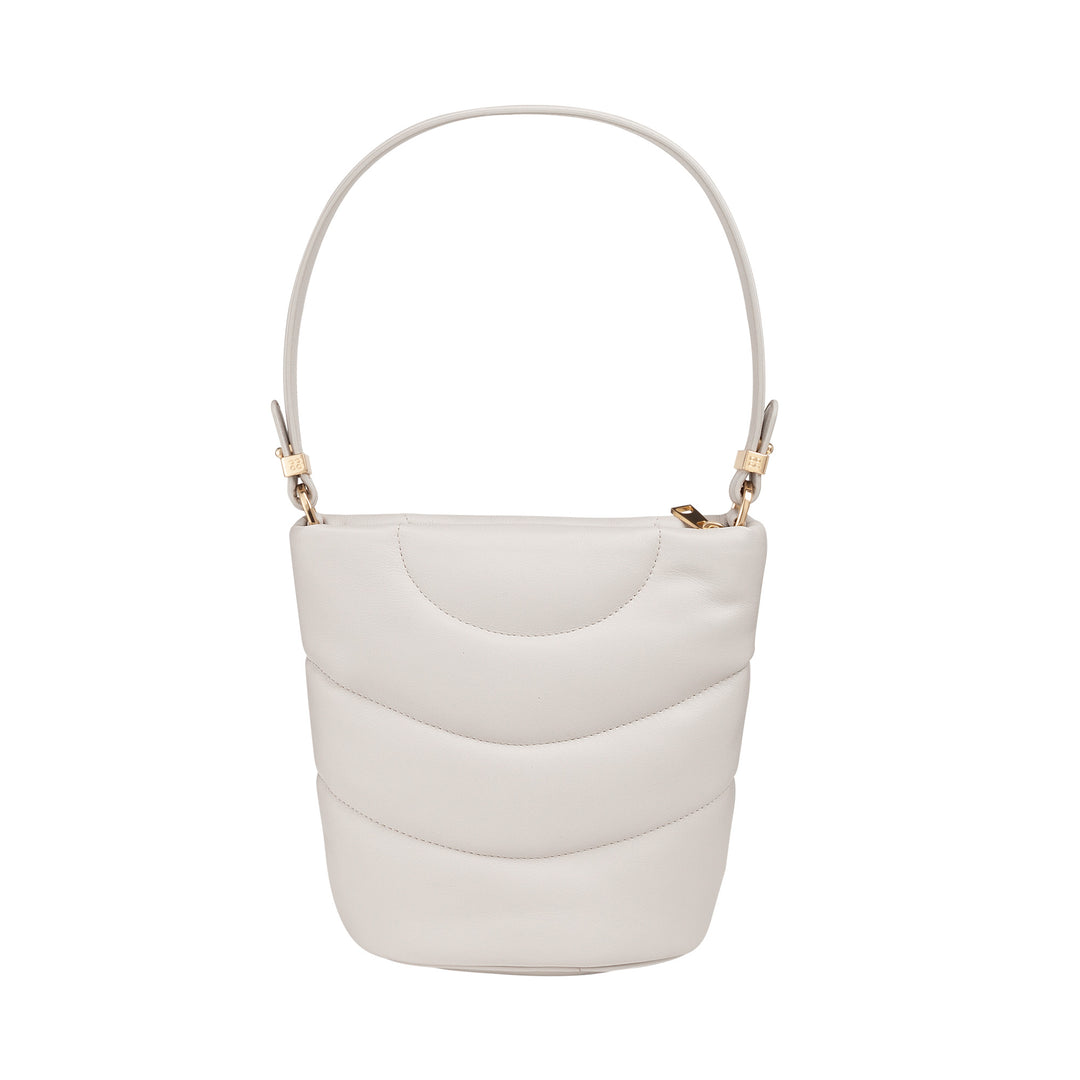 DUDU Sac à bandoulière pour femme et bandoulière matelassée rembourrée en cuir Nappa, petit sac avec fermeture éclair, design élégant