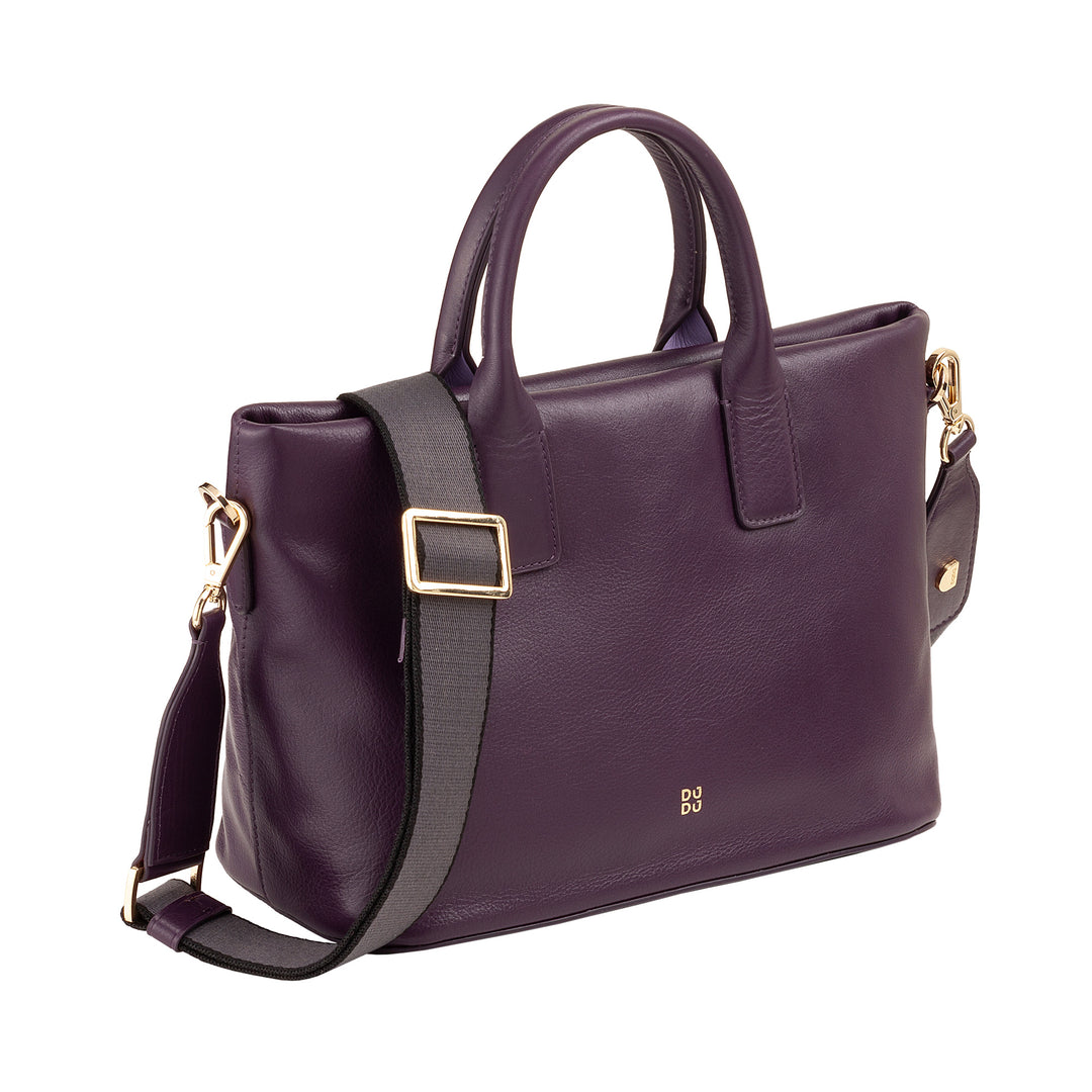 DUDU Sac à main en cuir pour femme avec bandoulière, petit sac à bandoulière moyen avec fermeture éclair et bandoulière amovible, sac à main élégant et coloré