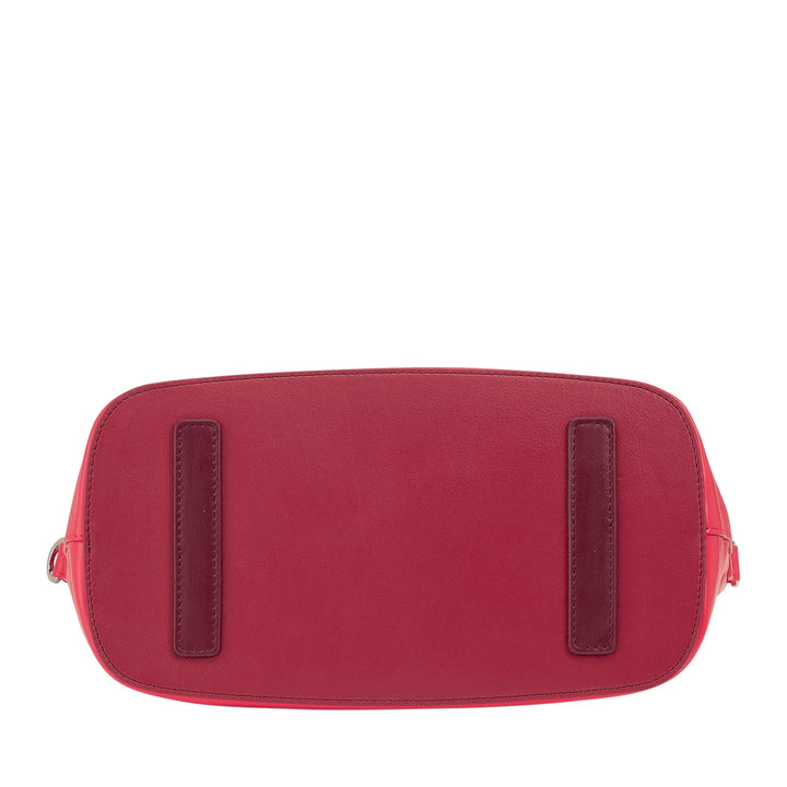 DUDU Bolso de Mujer de Piel con Bandolera, Bolso Bandolera Pequeño Mediano con Cremallera y Bandolera Desmontable, Bolso Elegante y Colorido