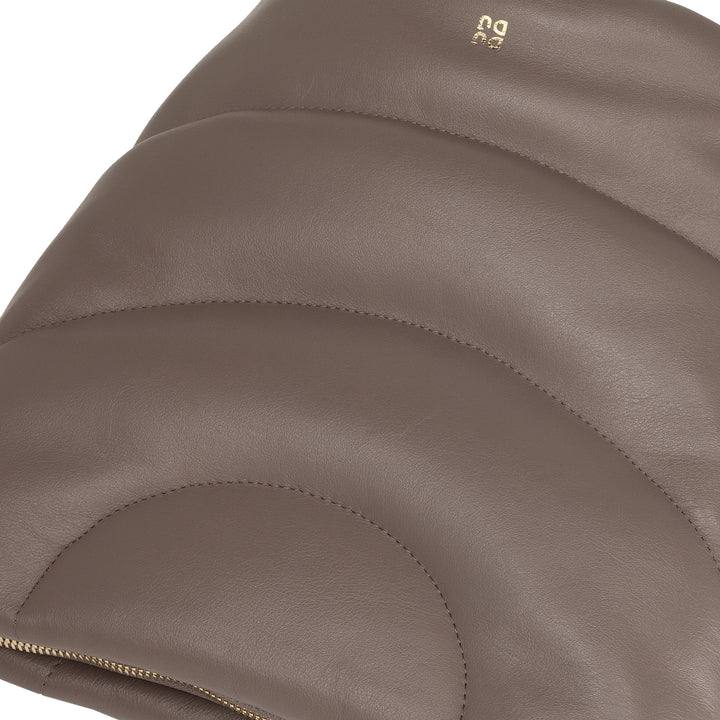 DUDU Bolso Bandolera Mujer y Bandolera Acolchada Acolchada en Piel Napa, Bolso Grande con Cremallera y Doble Bandolera, Diseño Elegante