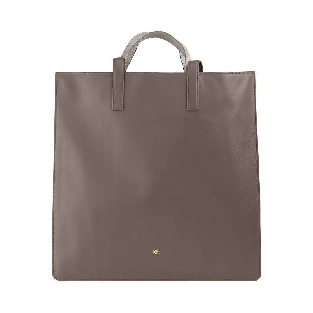 DUDU Bolso Grande Suave para Mujer, Bolso Shopping Tote en Piel de Color, Doble Asa, Elegante Bolso de Hombro, Bolso Grande