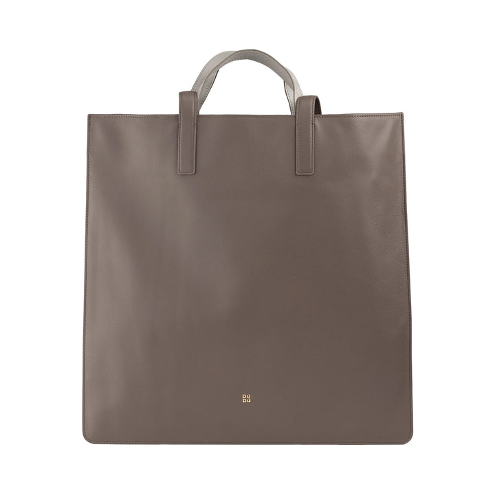 DUDU Bolso Grande Suave para Mujer, Bolso Shopping Tote en Piel de Color, Doble Asa, Elegante Bolso de Hombro, Bolso Grande