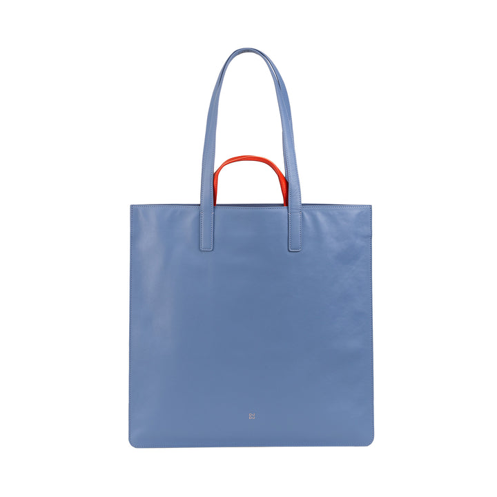 DUDU Bolso Grande Suave para Mujer, Bolso Shopping Tote en Piel de Color, Doble Asa, Elegante Bolso de Hombro, Bolso Grande