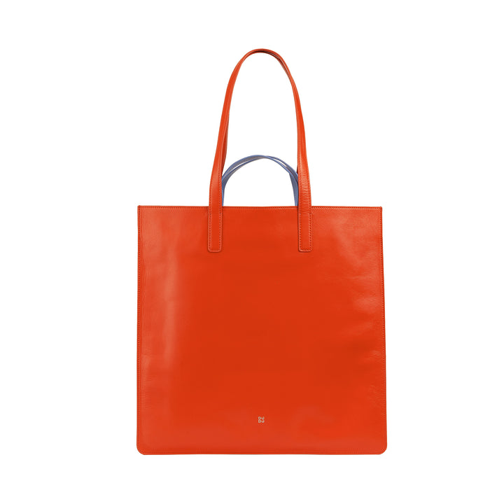 DUDU Bolso Grande Suave para Mujer, Bolso Shopping Tote en Piel de Color, Doble Asa, Elegante Bolso de Hombro, Bolso Grande