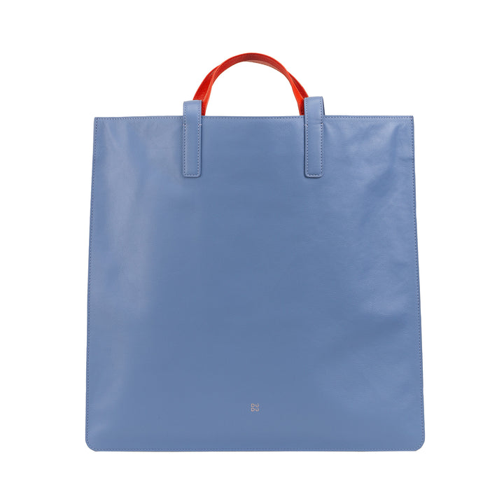 DUDU Bolso Grande Suave para Mujer, Bolso Shopping Tote en Piel de Color, Doble Asa, Elegante Bolso de Hombro, Bolso Grande
