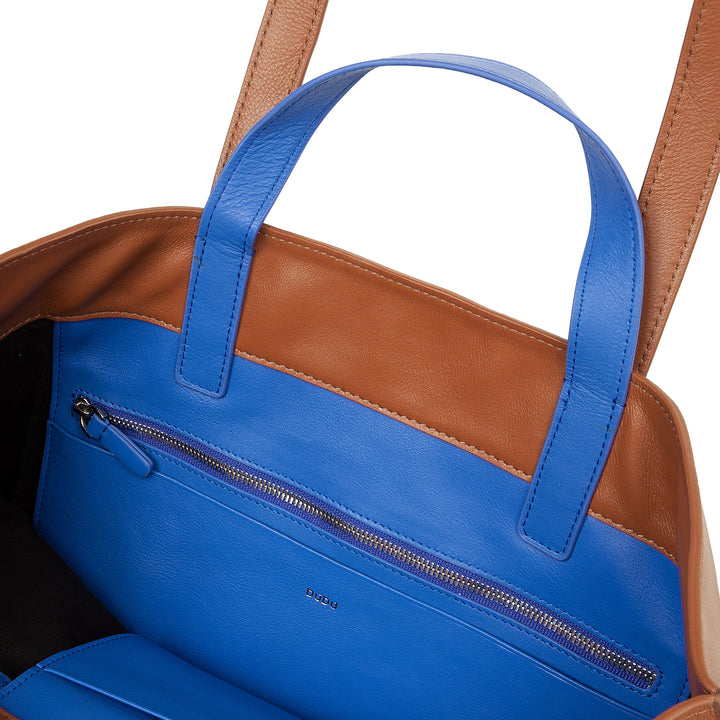 DUDU Bolso Grande Suave para Mujer, Bolso Shopping Tote en Piel de Color, Doble Asa, Elegante Bolso de Hombro, Bolso Grande