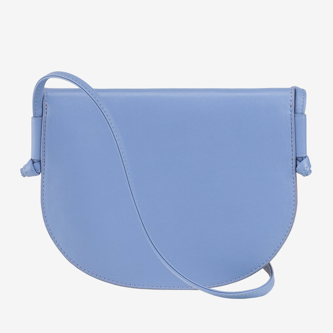 DUDU Bolso Bandolera Pequeño de Piel para Mujer, Bolso de Diseño Delgado y Compacto con Cierre de Botón, Correa Ajustable para el Hombro