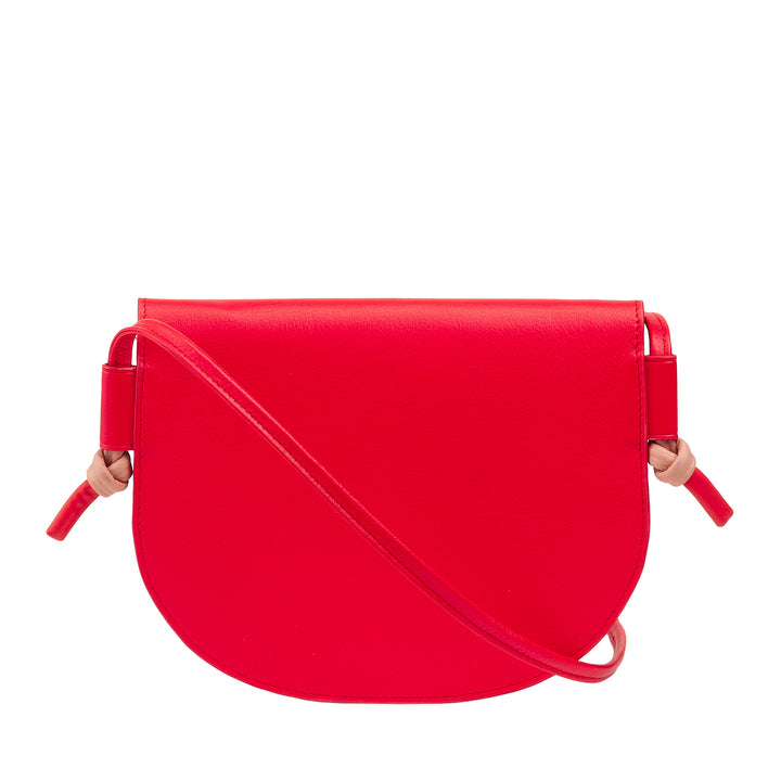DUDU Bolso Bandolera Pequeño de Piel para Mujer, Bolso de Diseño Delgado y Compacto con Cierre de Botón, Correa Ajustable para el Hombro