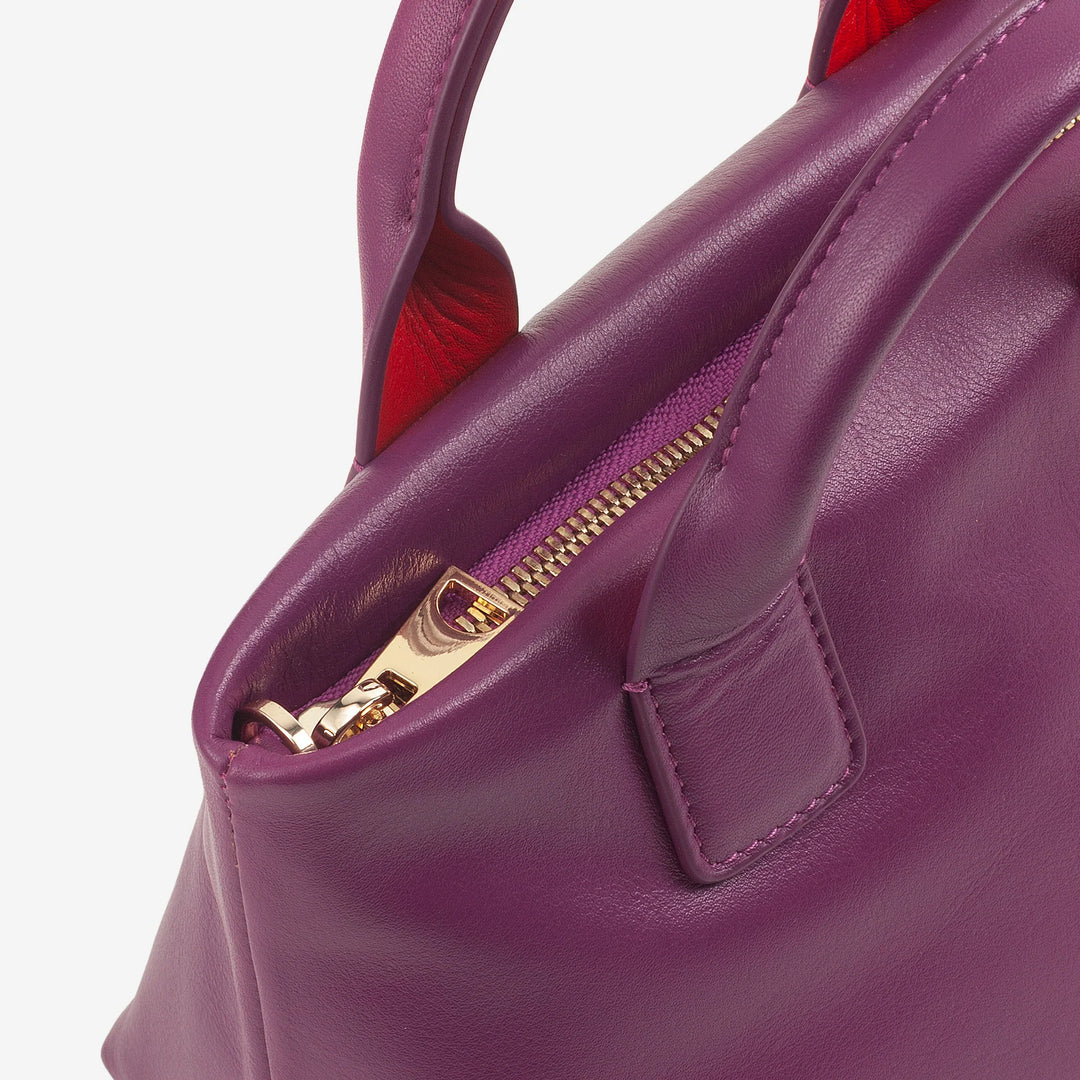 DUDU Bolso pequeño de mujer de piel auténtica, elegante minibolso de noche, 22 x 13 cm, doble asa, correa de cadena, cierre de cremallera