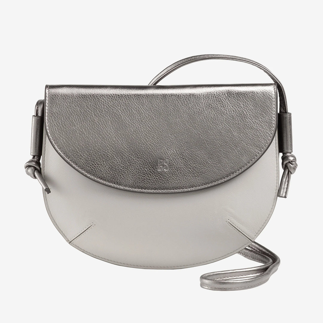 DUDU Sac à Bandoulière pour Femme avec Rabat en Cuir Véritable, Petit Sac à Bandoulière avec Rabat à Bouton Magnétique, Sac à Main