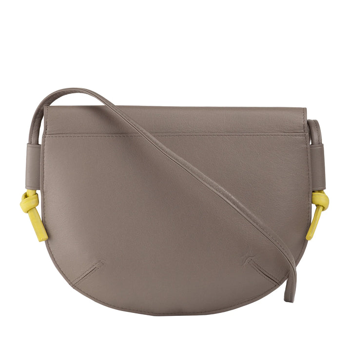 DUDU Borsa Donna a Tracolla con Patta in Vera Pelle, Piccola Borsetta a Spalla con Pattina a Bottone Magnetico, Borsa