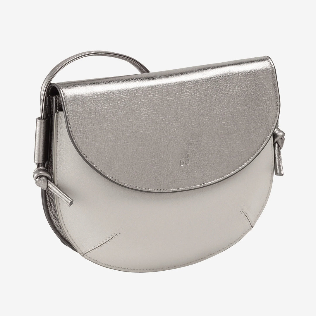 DUDU Sac à Bandoulière pour Femme avec Rabat en Cuir Véritable, Petit Sac à Bandoulière avec Rabat à Bouton Magnétique, Sac à Main