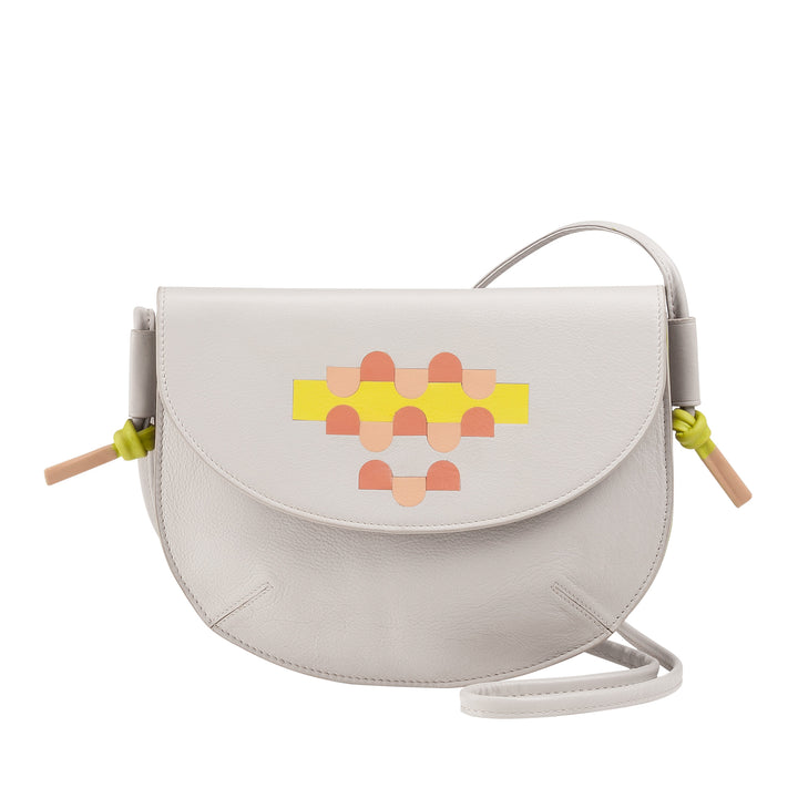 DUDU Sac à Bandoulière pour Femme avec Rabat en Cuir Véritable, Petit Sac à Bandoulière avec Rabat à Bouton Magnétique, Sac à Main