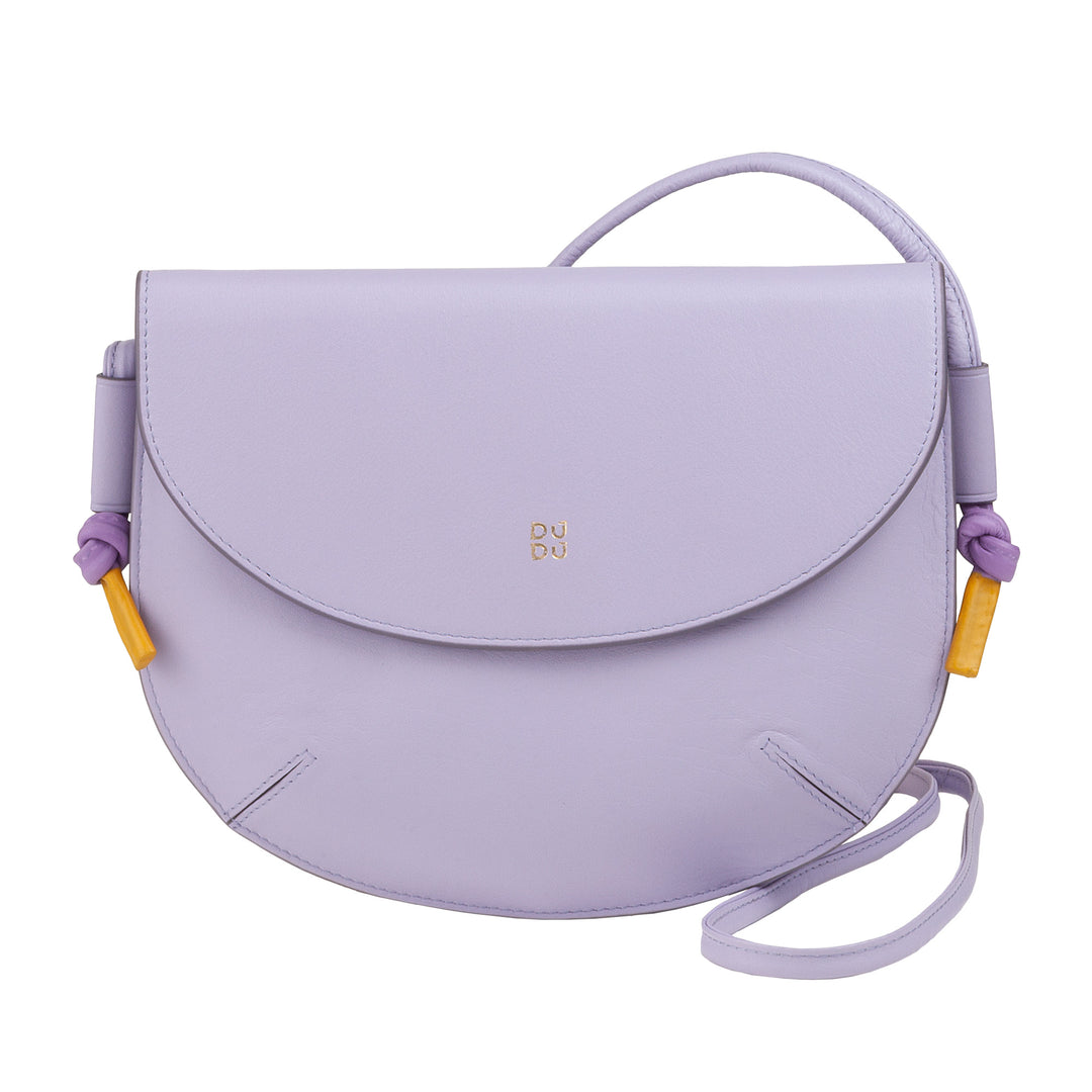DUDU Sac à Bandoulière pour Femme avec Rabat en Cuir Véritable, Petit Sac à Bandoulière avec Rabat à Bouton Magnétique, Sac à Main