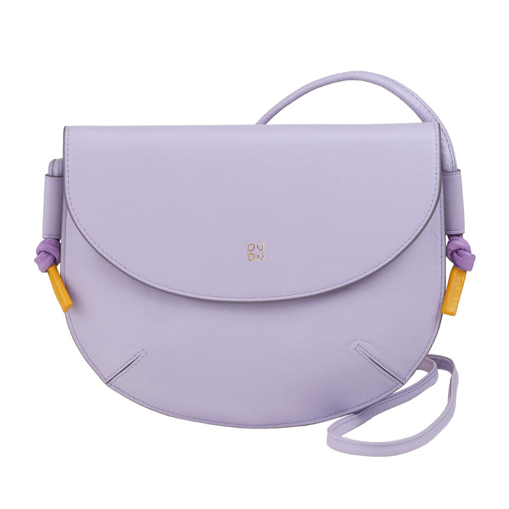 DUDU Sac à Bandoulière pour Femme avec Rabat en Cuir Véritable, Petit Sac à Bandoulière avec Rabat à Bouton Magnétique, Sac à Main