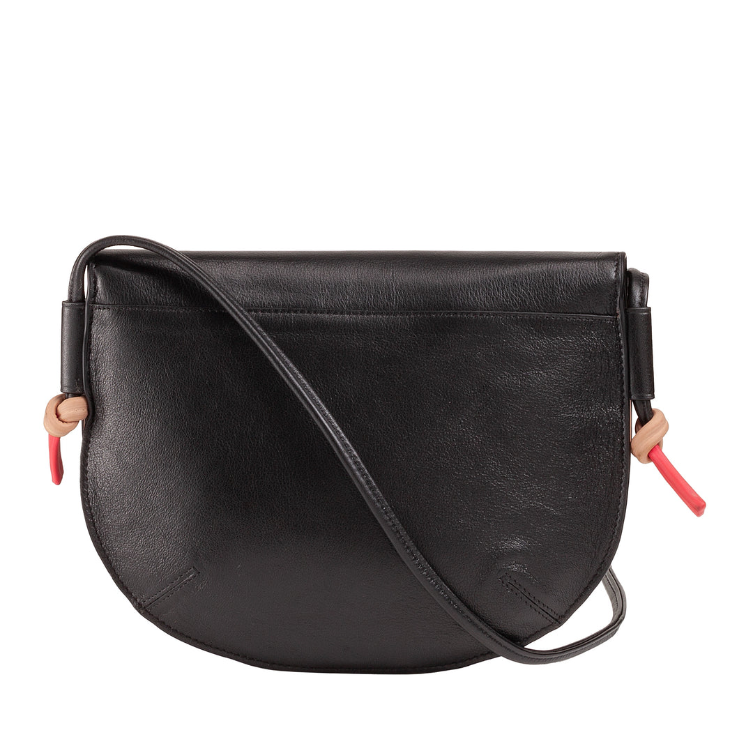 DUDU Sac à Bandoulière pour Femme avec Rabat en Cuir Véritable, Petit Sac à Bandoulière avec Rabat à Bouton Magnétique, Sac à Main