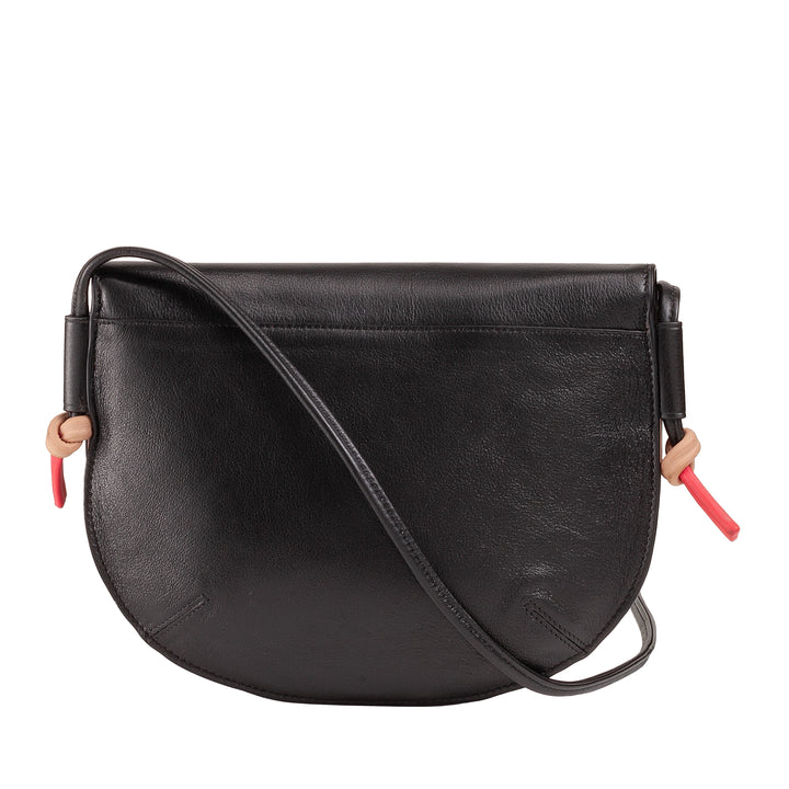 DUDU Sac à Bandoulière pour Femme avec Rabat en Cuir Véritable, Petit Sac à Bandoulière avec Rabat à Bouton Magnétique, Sac à Main