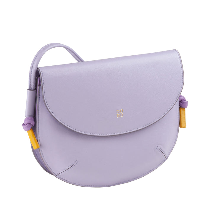 DUDU Sac à Bandoulière pour Femme avec Rabat en Cuir Véritable, Petit Sac à Bandoulière avec Rabat à Bouton Magnétique, Sac à Main
