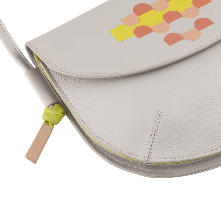 DUDU Sac à Bandoulière pour Femme avec Rabat en Cuir Véritable, Petit Sac à Bandoulière avec Rabat à Bouton Magnétique, Sac à Main
