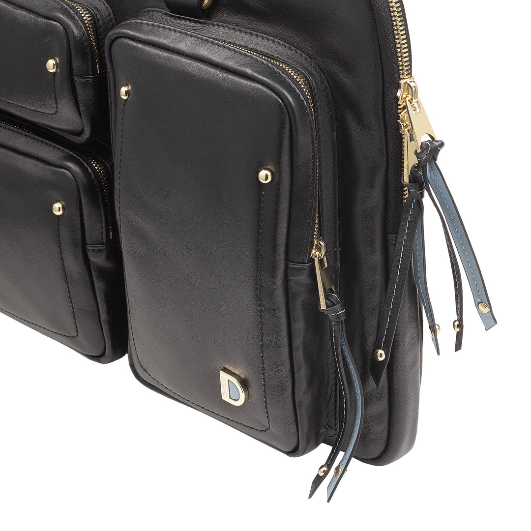 DUDU Borsa Porta PC Donna Elegante in Pelle con Tracolla - Borsa Cartella Laptop da Lavoro con Tasche Organizer, Capiente e Professionale, Porta Computer e Documenti