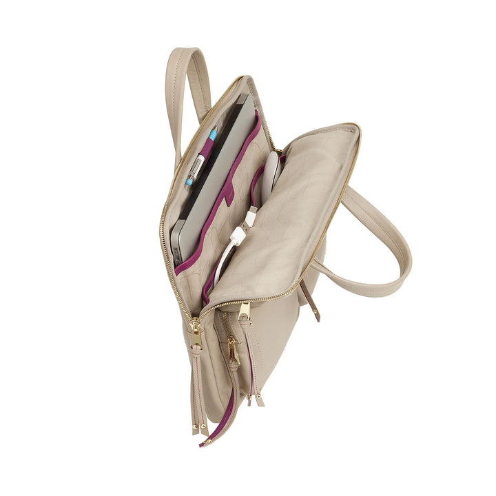 DUDU Borsa Porta PC Donna Elegante in Pelle con Tracolla - Borsa Cartella Laptop da Lavoro con Tasche Organizer, Capiente e Professionale, Porta Computer e Documenti