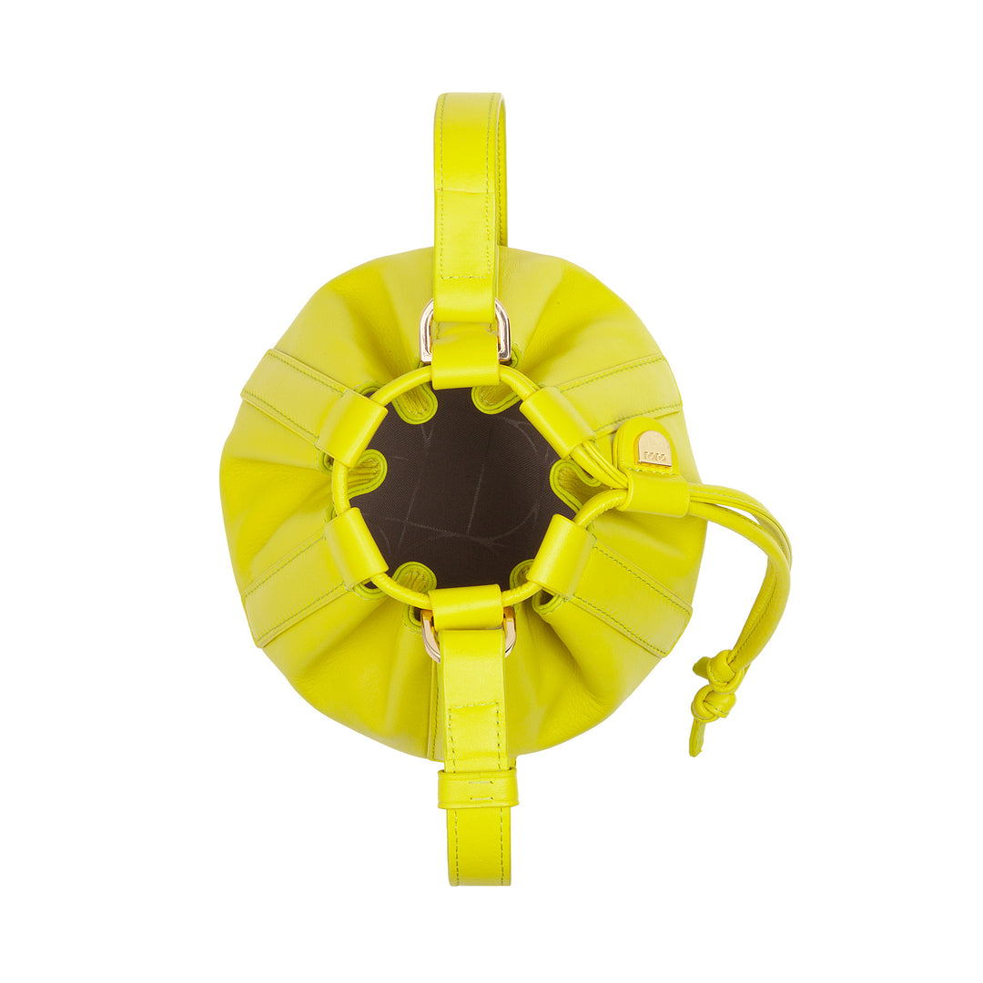 DUDU Petit sac seau pour femme en cuir véritable avec bandoulière réglable et fermeture à cordon - Sac à bandoulière élégant et compact avec cordon de serrage, parfait pour un usage quotidien