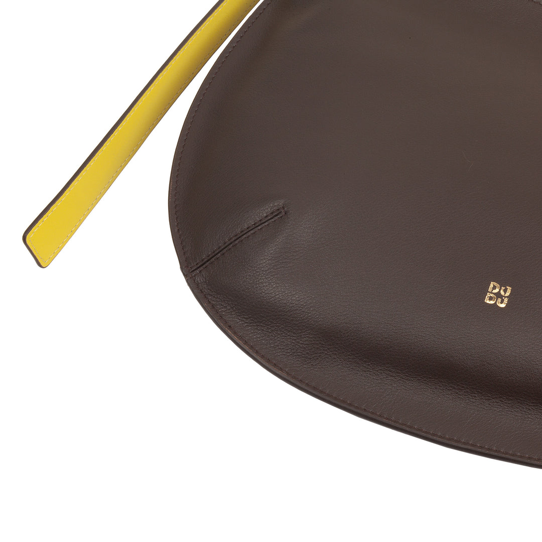 DUDU Sac à bandoulière souple pour femme de taille moyenne en cuir véritable, sac Hobo avec bandoulière réglable, sac à bandoulière avec fermeture éclair