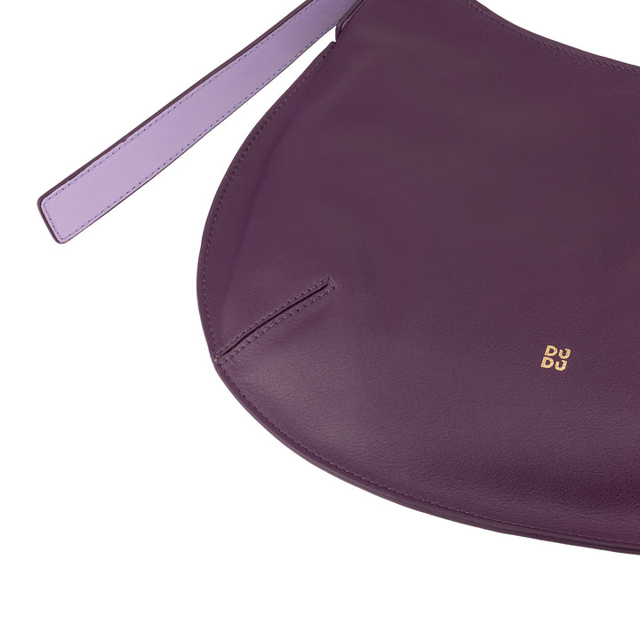 DUDU Sac à bandoulière souple pour femme de taille moyenne en cuir véritable, sac Hobo avec bandoulière réglable, sac à bandoulière avec fermeture éclair
