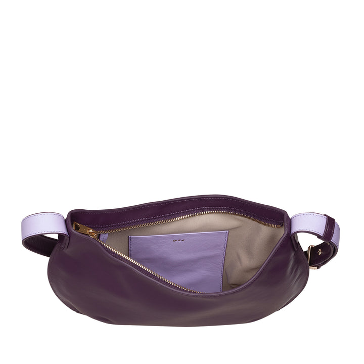 DUDU Sac à bandoulière souple pour femme de taille moyenne en cuir véritable, sac Hobo avec bandoulière réglable, sac à bandoulière avec fermeture éclair