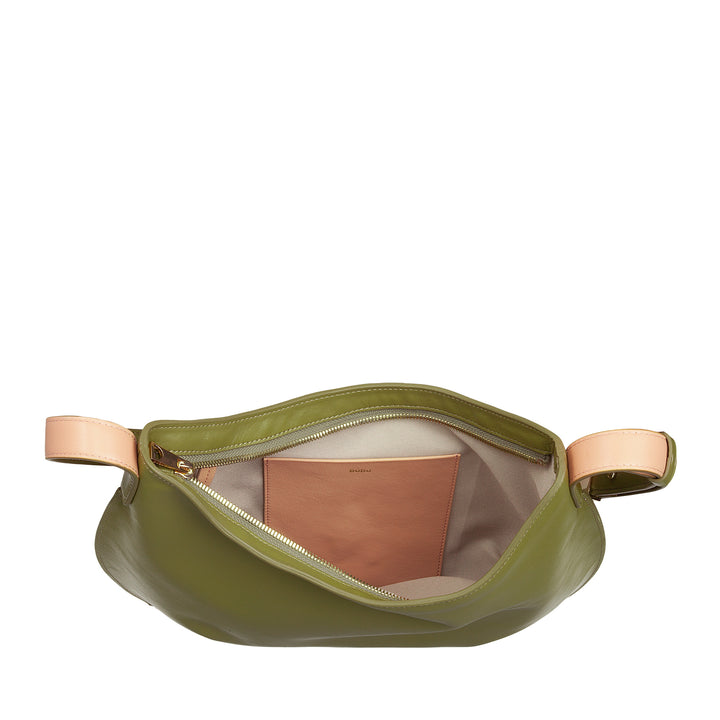 DUDU Sac à bandoulière souple pour femme de taille moyenne en cuir véritable, sac Hobo avec bandoulière réglable, sac à bandoulière avec fermeture éclair