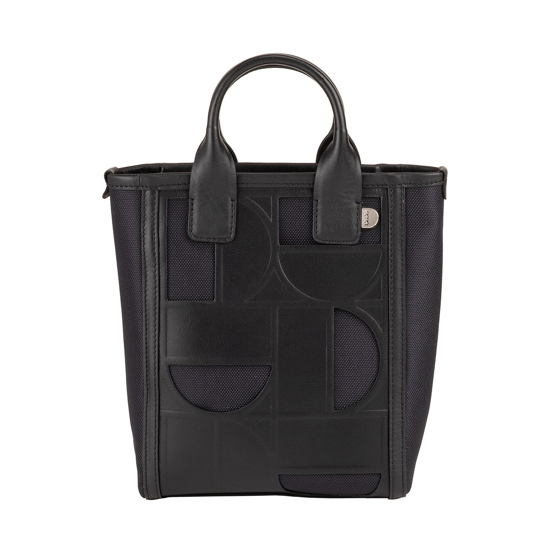 DUDU Sac fourre-Tout en Cuir et Tissu pour Femme - Sac à Main, Sac à bandoulière au Design géométrique, Shopping élégant et Polyvalent pour Un Usage Quotidien